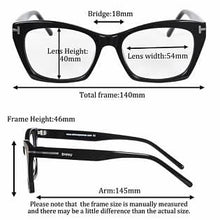 Load image into Gallery viewer, Reading Glasses Men for Distance and Near Glasses Acetate Frame Red Lens Eliminate Eye Strain
