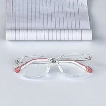 Загрузить изображение в средство просмотра галереи, SHINU Square Shape Kids Glasses Blue Light Blocking Glasses Children Glasses 129mm Wide Red Lenses