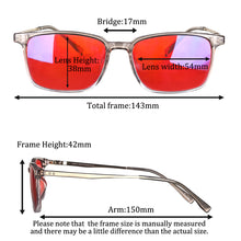 Carregar imagem no visualizador da galeria, SHINU Titanium Glasses Blue Light Filters Glasses Red Lens Glasses Sleep Better Glasses