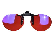 Load image into Gallery viewer, Anti Blue Light Clip on Glasses Polarized Clip on Sunglasses Orange Bluelight Lens Yellow Anti-glare Driving Lenses Brown Grey