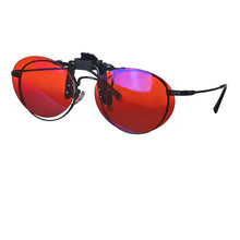 Load image into Gallery viewer, Anti Blue Light Clip on Glasses Polarized Clip on Sunglasses Orange Bluelight Lens Yellow Anti-glare Driving Lenses Brown Grey