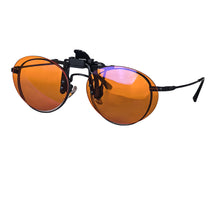 Load image into Gallery viewer, Anti Blue Light Clip on Glasses Polarized Clip on Sunglasses Orange Bluelight Lens Yellow Anti-glare Driving Lenses Brown Grey