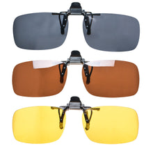 Load image into Gallery viewer, SHINU Anti Blue Light Clip on Red Lenses Better Sleep Clipon Blue Light Gaming Yellow Driving Polarized