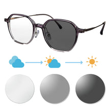 Load image into Gallery viewer, SHINU Optical Lenses with Intelligent Progressive Multifocal Lenses Photochromic Glasses for Men Frame T1032