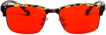 Load image into Gallery viewer, Blue Ray Glasses for Better Sleep Red Lens Glasses Anti Blue Green Light for Men Eyewear SH018