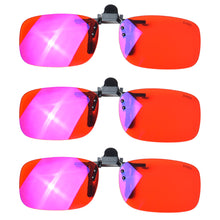 Load image into Gallery viewer, SHINU Anti Blue Light Clip on Red Lenses Better Sleep Clipon Blue Light Gaming Yellow Driving Polarized