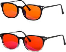 Загрузить изображение в средство просмотра галереи, Red Lens Blue Light Bocking Computer Glasses Orange Lens for Gaming SH016ZH