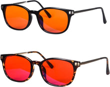 Загрузить изображение в средство просмотра галереи, Red Lens Blue Light Bocking Computer Glasses Orange Lens for Gaming SH016ZH