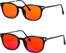 Загрузить изображение в средство просмотра галереи, Red Lens Blue Light Bocking Computer Glasses Orange Lens for Gaming SH016ZH