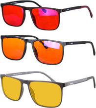 Load image into Gallery viewer, Men Red Lens Orange Lenses for Long Hours Working or Blue Blocking Sleep Better Glasses for Male SH078zh2