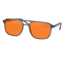 Загрузить изображение в средство просмотра галереи, Men Square Frame Shape Red Lens Blocking for Good Sleep Orange for Long Time Working Computer Glasses