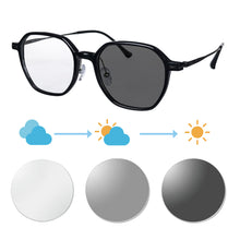 Load image into Gallery viewer, SHINU Optical Lenses with Intelligent Progressive Multifocal Lenses Photochromic Glasses for Men Frame T1032