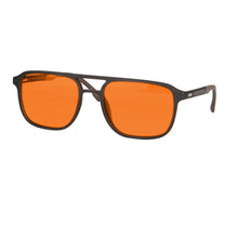 Загрузить изображение в средство просмотра галереи, Men Square Frame Shape Red Lens Blocking for Good Sleep Orange for Long Time Working Computer Glasses