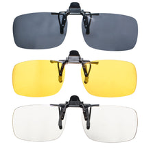Load image into Gallery viewer, SHINU Anti Blue Light Clip on Red Lenses Better Sleep Clipon Blue Light Gaming Yellow Driving Polarized