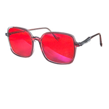 Load image into Gallery viewer, Orange Gaming Glasses Blue Light Filter Computer Work Glasses Red Lenses Red Glasses for Women RGA093
