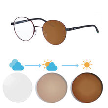 Загрузить изображение в средство просмотра галереи, SHINU фотохромные солнцезащитные очки анти-голубые очки мужские оранжевые очки для глаз женские очки SH002
