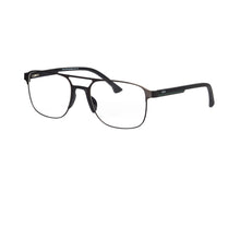 Carregar imagem no visualizador da galeria, Shinu mudança de óculos cinza para homens, armação de madeira de metal com lente vermelha 99.99% filtros de luz azul protege os olhos sh003