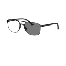 Carregar imagem no visualizador da galeria, Shinu mudança de óculos cinza para homens, armação de madeira de metal com lente vermelha 99.99% filtros de luz azul protege os olhos sh003