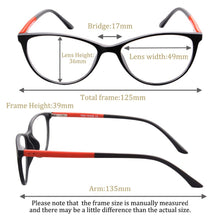 Load image into Gallery viewer, Ladies Reading Glasses Women Small face Cat Eyes Progressive Multifocal Reading Glasses 2.0 6.0.8.0 optical lenses for women