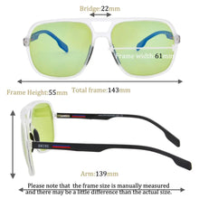 Load image into Gallery viewer, sun glassed for men Polarized Sunglasses men aviator sunglasses polarized Driver Black Goggles Eyewear Rectangle Shades Men