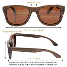 Load image into Gallery viewer, SHINU sunglasses polarized men wooden Sunglasses Women 2024 New Handmade Wood Pilot Sunglasses UV400 Protection Mirror Eyewear