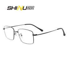 Load image into Gallery viewer, Men Progressive Reading Glasses Metal Progressive Eyeglasses Lunette Progressive Femme Better Than Bifocal Glasses Clear on Top