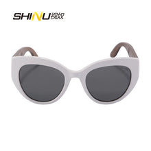 Carregar imagem no visualizador da galeria, SHINU luxury acetate sunglasses y2k sunglasses polarized handmade glasses wood 2024 trend fashion women eyewear