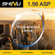 Load image into Gallery viewer, SHINU BRAND Freeform Multifocal Lenses Customized Prescription Glasses Lens 1.56 1.61 1.67 Index Color Lens for Multifcoal