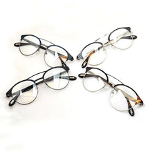Carregar imagem no visualizador da galeria, Shinu armação de óculos de metal vintage, óculos de leitura multifocal progressivo para homens e mulheres, óculos de grau feminino, protetores de nariz