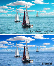Load image into Gallery viewer, Color Blind Glasses for People with Red Blindness Color Vision Disorder Color Weakness Green Colorblinded Glasses Colorblind for Men 3001