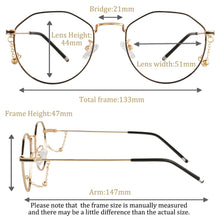 Load image into Gallery viewer, Progressive Multifocal Reading glasses women anti blue light gaming Glasses for farsightedness fake Decorative eyeglasses