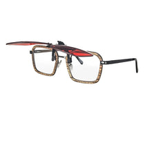 Загрузить изображение в средство просмотра галереи, Big Size Square Shape Red Lens Clip on Better Sleep ClipOn Orange Lens Yellow Driving Lenses Black Polarized Sunglasses Clip On