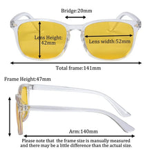 Load image into Gallery viewer, SHINU Photochromic Brown Glasses Night Vision Glasses Car Driving Glasses Polarized Yellow Lens See Clear Day Night