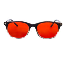 Load image into Gallery viewer, SHINU Women Red Lense Fashion Glasses Anti Blue Light Better Sleep Orange Lesnse Glasses for Long Time Work, Dyed Color Lenses