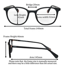 Загрузить изображение в средство просмотра галереи, Customized Prescription Glasses for Women Multifocal Grade Glasses Near and Far Myopia Resin Lenses Blue Light TR90 Eyeglasses