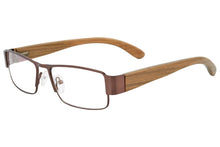 Carregar imagem no visualizador da galeria, prescription glasses men myopia photochromic lenses wooden eyeglasses lunette dioptrie metal frame nature wood temples eyewear