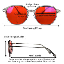 Carregar imagem no visualizador da galeria, SHINU Titanium Glasses Women Better Sleep Glasses Red Lens Glasses Anti Blue Light To Sleep Better Help Healthy Sleep Wife Gift