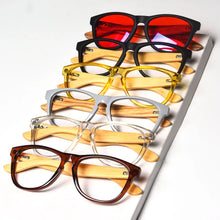 Загрузить изображение в средство просмотра галереи, Red Lens Wood Glasses Better Sleep Orange Lenses Blue Light Blocking Computer Glasses Protect Eyes Not Sunglasses for Outdoor