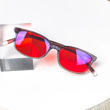 Load image into Gallery viewer, Anti Light Blue Glasses Without Degree Orange Lens Computer Work Glasses Red Lenses Breathe Better To Sleep Acetate Glasses Men