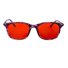 Load image into Gallery viewer, SHINU Women Red Lense Fashion Glasses Anti Blue Light Better Sleep Orange Lesnse Glasses for Long Time Work, Dyed Color Lenses