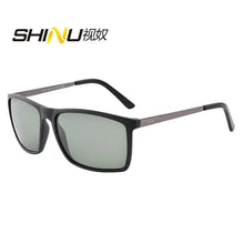 Load image into Gallery viewer, SHINU Classic Polarized Sunglasses Men Driving Square Frame Sun Glasses Male Goggle UV400 Myopia degree prescription customized