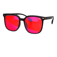 Carregar imagem no visualizador da galeria, SHINU Women red lenses fashion glasses and orange lens glasses anti blue light for better sleep Improve Insomnia Acetate frame