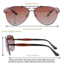 Load image into Gallery viewer, SHINU Polarized Sunglassed Wood High Quality Polarized Wooden Sunglasses Retro Design Glasses Men Handmade Car Driving Glasses