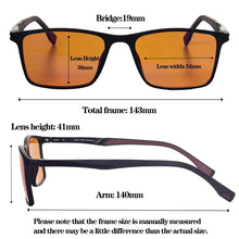 Load image into Gallery viewer, SHINU red lens glasses men orange lens glasses women blue light filter for better sleep Improve Insomnia At Nighttime