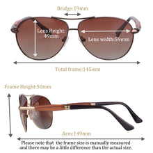 Загрузить изображение в средство просмотра галереи, SHINU brand sunglasses men wood high quality polarized man sunglasses brand design glasses men car driving glasses SH1579