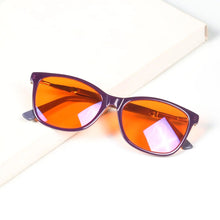 Load image into Gallery viewer, Aectate Glasses Women Blue Light Blocking Computer GLasses Red Lenses for Good Sleep Orange for Long Time Cr39 No Color Lenses
