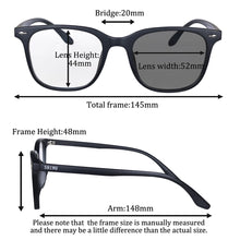 Carregar imagem no visualizador da galeria, SHINU shortsighted glasses women photochromic bike glasses white glasses y2k myopia graduated pupils tr90 frame custom diopter
