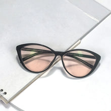 Load image into Gallery viewer, SHINU FL41 Anti Migraine Glasses Light‑Tint FL‑41 Glasses 73% Transmittance Cat Eye TR90 Glasses with Fl41 Filter Indoor Used