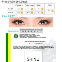 Загрузить изображение в средство просмотра галереи, SHINU 1.56-1.74 Prescription Glasses Lenses Ultra Thin Aspheric HC TCM UV Resin Eyeglasses Lenses For Myopia Hyperopia SH1001