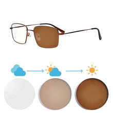 Load image into Gallery viewer, Progressive Multifocal Reading Glasses Men Y2k Glasses Metal Frame progressive lenses automatic adjustment lunette progressive